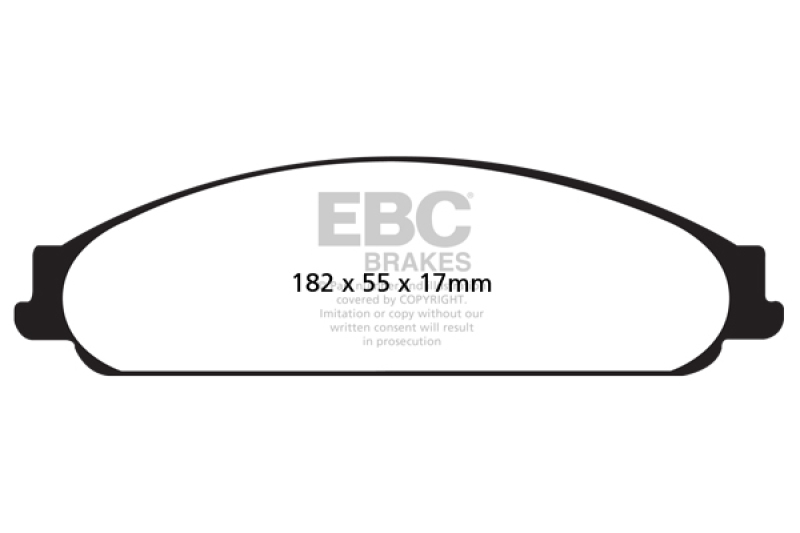 Ford Five Hundred Brake Pads - Front - EBC - Greenstuff 2000 Series - `04-`07