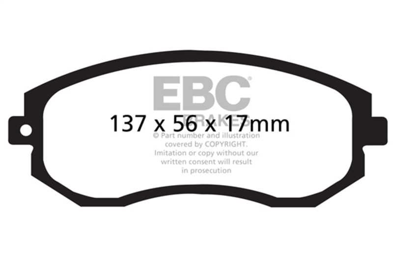 Scion FR-S Brake Pads - Front - EBC - Greenstuff 2000 Series Sport - `12-`27