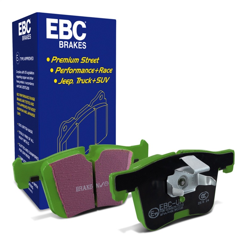 BMW 2 Series Brake Pads - Front - EBC - Greenstuff 2000 Series Sport - `14-`27