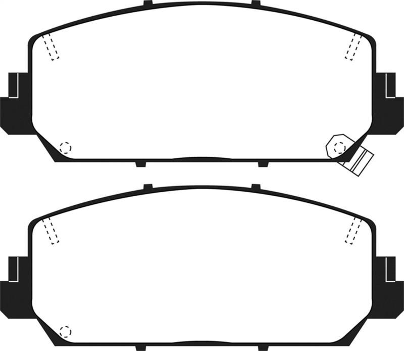 Acura ILX Brake Pad Set - Front - EBC - Greenstuff 2000 Series - `16-`27