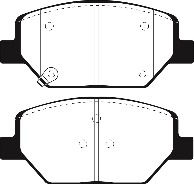 Buick Envision Brake Pads - Front - EBC - Greenstuff 2000 Series - `16-`27