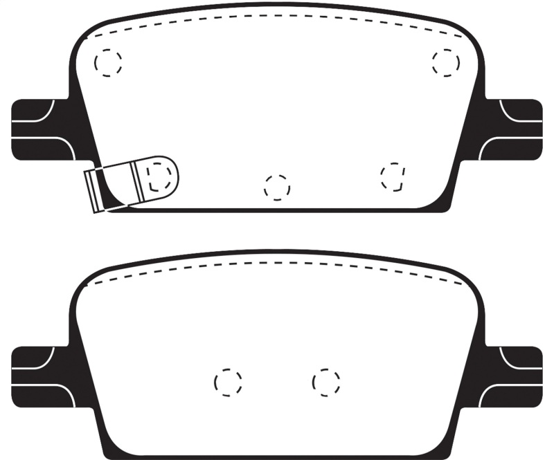 Chevrolet Malibu Brake Pads - Rear - EBC - Greenstuff 2000 Series Sport - `16-`27