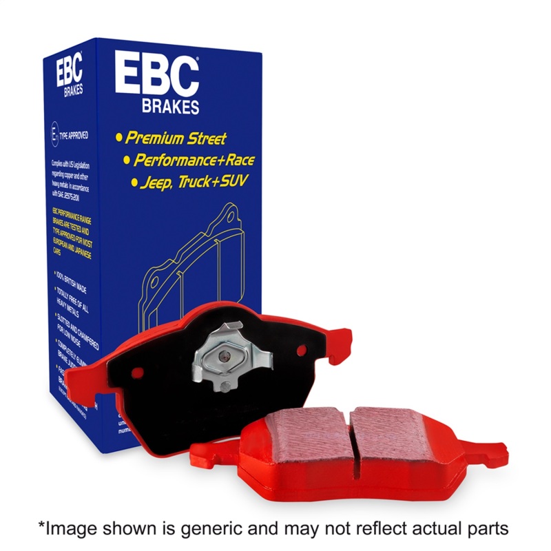 Mercedes-Benz C300 Brake Pads - Rear - EBC - Redstuff Ceramic Low Dust - Red - `15-`27