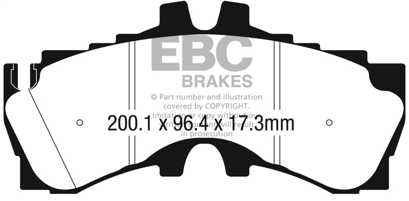 Lexus LC500 Brake Pads - Front - EBC - Redstuff - `18-`27