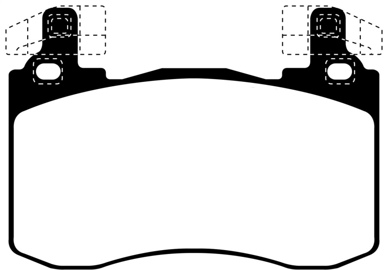 Kia Stinger Brake Pads - Front - EBC - Redstuff Ceramic Low Dust - `17-`27