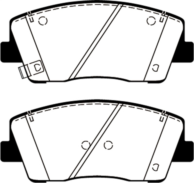Genesis G70 Brake Pads - Front - EBC - Redstuff - `19-`27