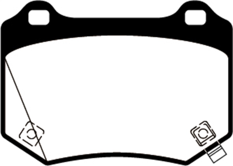 Subaru WRX STI Brake Pads - Rear - EBC - Redstuff - `18-`27