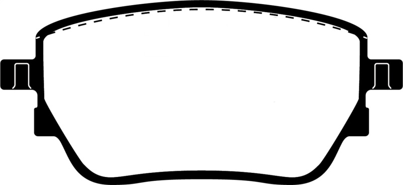 Mercedes-Benz A220 Brake Pads - Rear - EBC - Redstuff - `19-`27