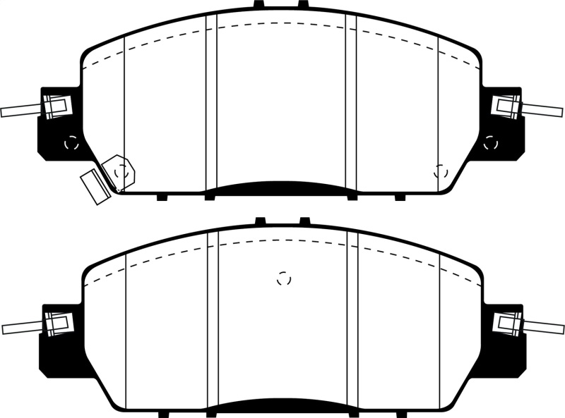 Honda Accord LX Sedan Brake Pad Set - Front - EBC - Redstuff - `16-`27