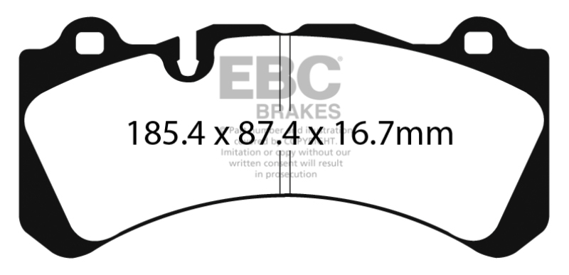 Volvo V60 Brake Pads - Front - EBC - Yellowstuff - `14-`27
