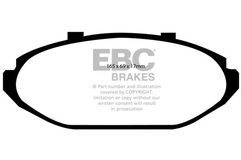 Ford Crown Victoria Brake Pads - Front - EBC - Yellowstuff - `98-`02