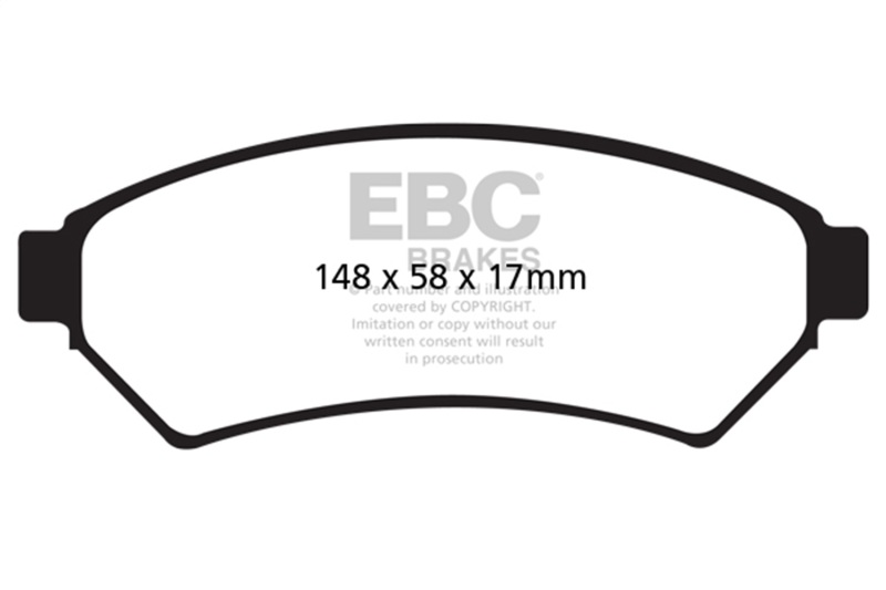 Buick Allure Brake Pads - Front - EBC - Yellowstuff - `05-`09