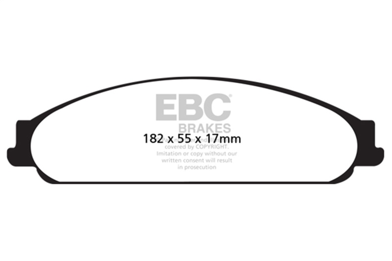 Ford Five Hundred Brake Pads - Front - EBC - Yellowstuff - `04-`07