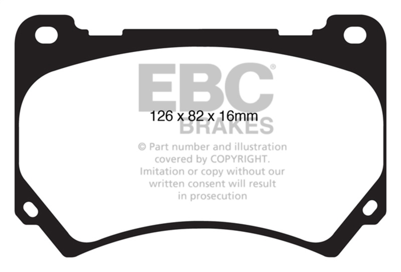 Hyundai Equus Brake Pads - Front - EBC - Yellowstuff - `11-`27