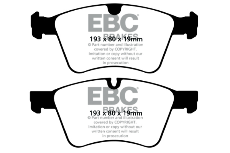 Mercedes-Benz GL320 Brake Pads - Front - EBC - Yellowstuff - `08-`10