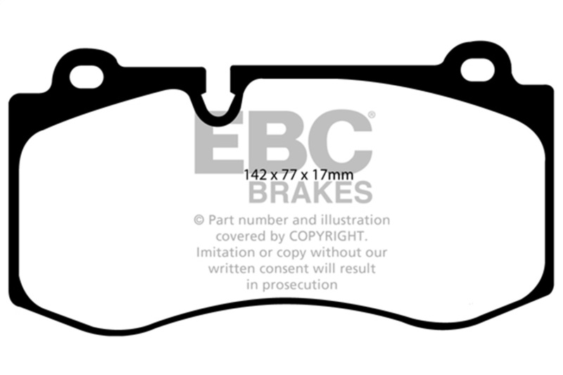 Mercedes-Benz CL550 Brake Pads - Front - EBC - Yellowstuff - `07-`08
