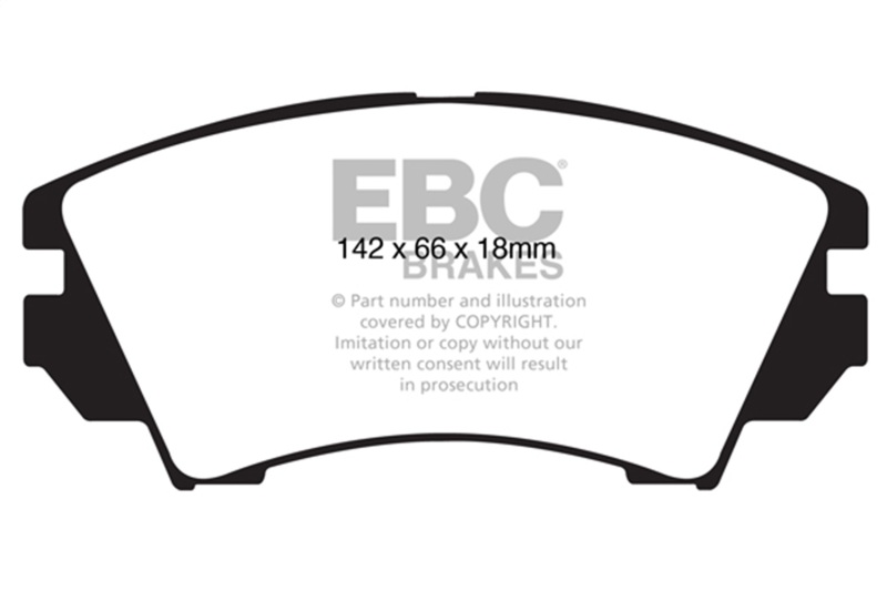 Buick Allure Brake Pads - Front - EBC - Yellowstuff - `10-`27