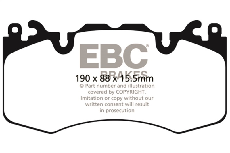 Land Rover Range Rover Brake Pads - Front - EBC - Yellowstuff Street and Track - `13-`27