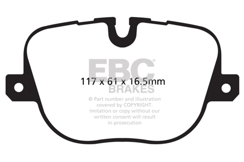 Land Rover Range Rover Brake Pads - Rear - EBC - Yellowstuff Street And Track - `10-`12