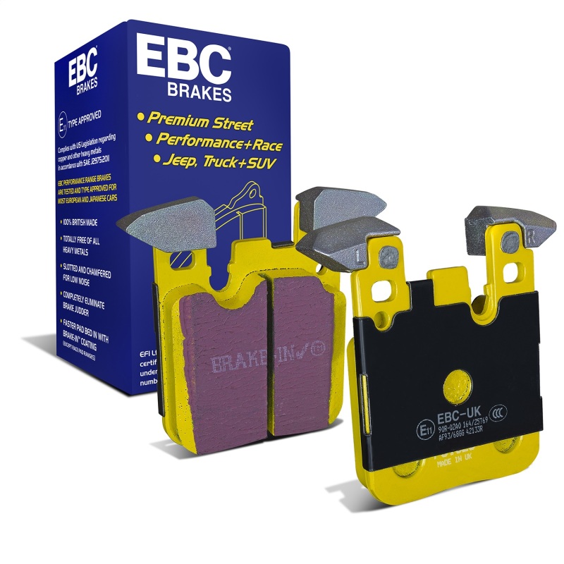 BMW M3 Brake Pads - Rear - EBC - Yellowstuff - `14-`27