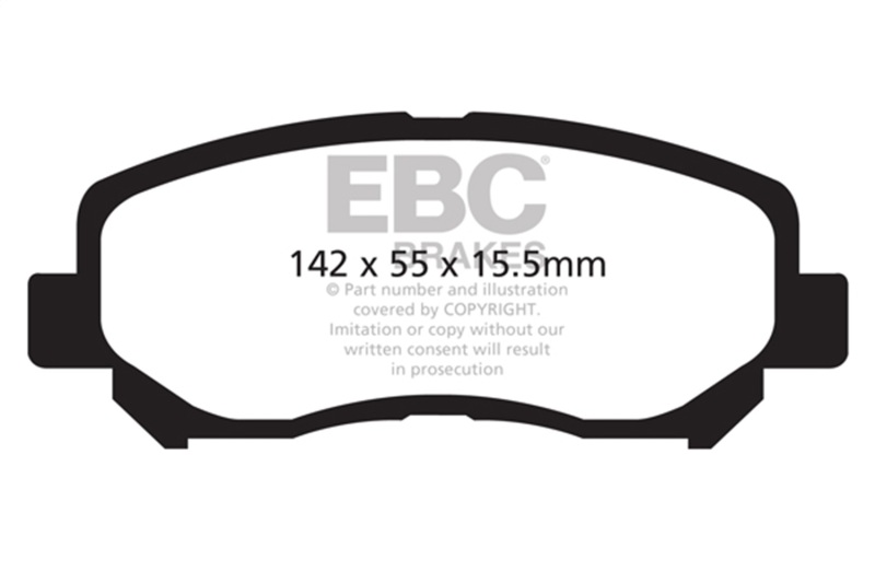 Mazda CX-5 Brake Pads - Front - EBC - Yellowstuff - `12-`27