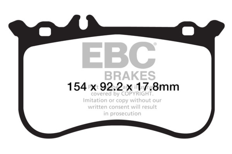 Mercedes-Benz CL550 Brake Pads - Front - EBC - Yellowstuff - `10-`11