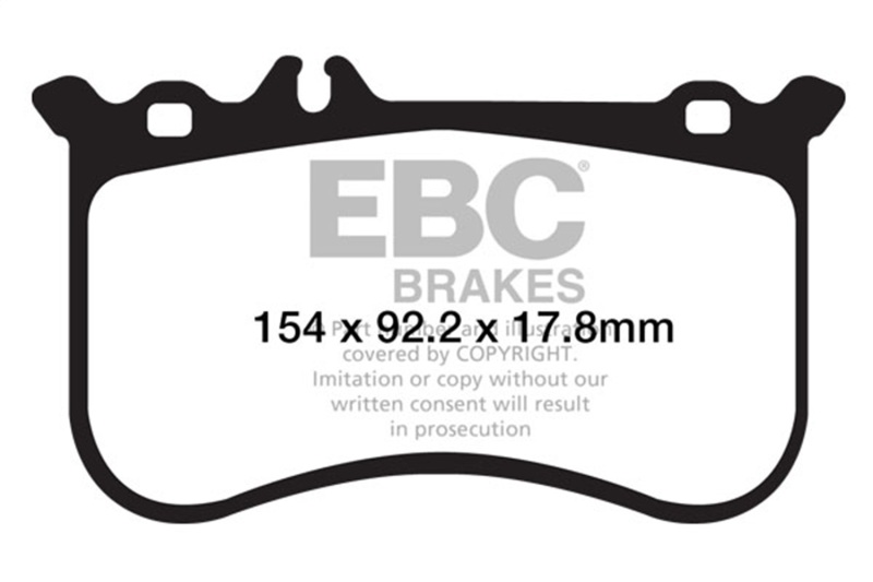 Mercedes-Benz CL550 Brake Pads - Front - EBC - Yellowstuff - `10-`11