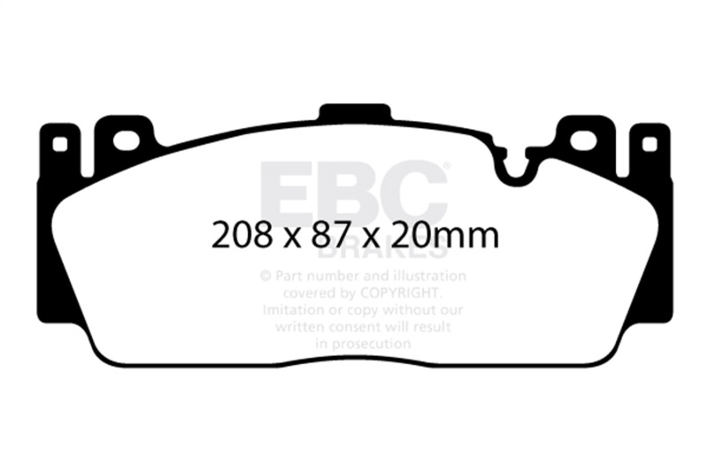 BMW M5 Brake Pads - Front - EBC - Yellowstuff - `12-`27