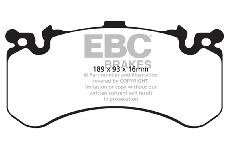 Audi A8 Quattro Brake Pads - Front - EBC - Yellowstuff - `11-`27
