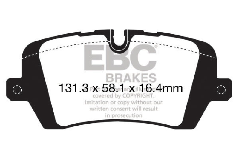Land Rover Range Rover Brake Pads - Rear - EBC - Yellowstuff Street and Track - `13-`27