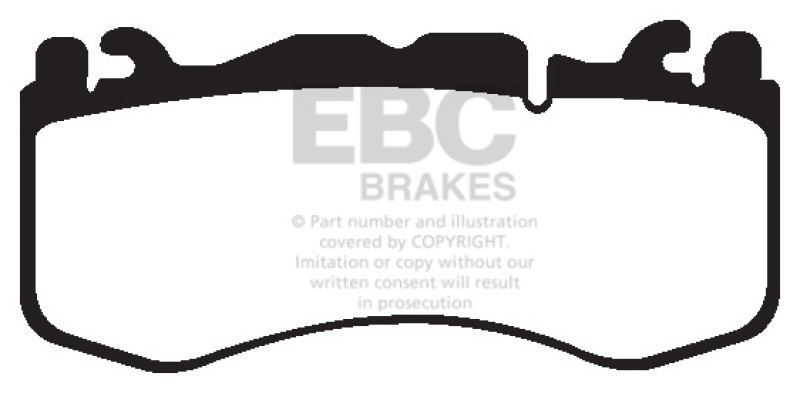 Aston Martin Vantage Brake Pads - Front - EBC - Yellowstuff - `12-`27