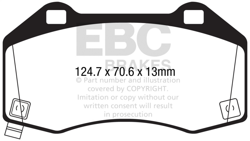 Mazda Miata MX-5 Brake Pads - Front - EBC - Yellowstuff - `16-`27