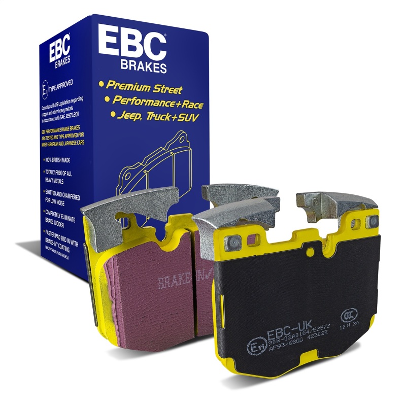 BMW 5 Series Brake Pads - Front - EBC - Yellowstuff - `17-`27