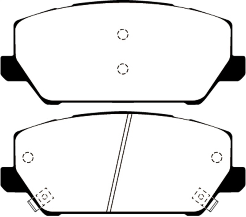 Hyundai Veloster N Brake Pads - Front - EBC - Yellowstuff - `19-`27
