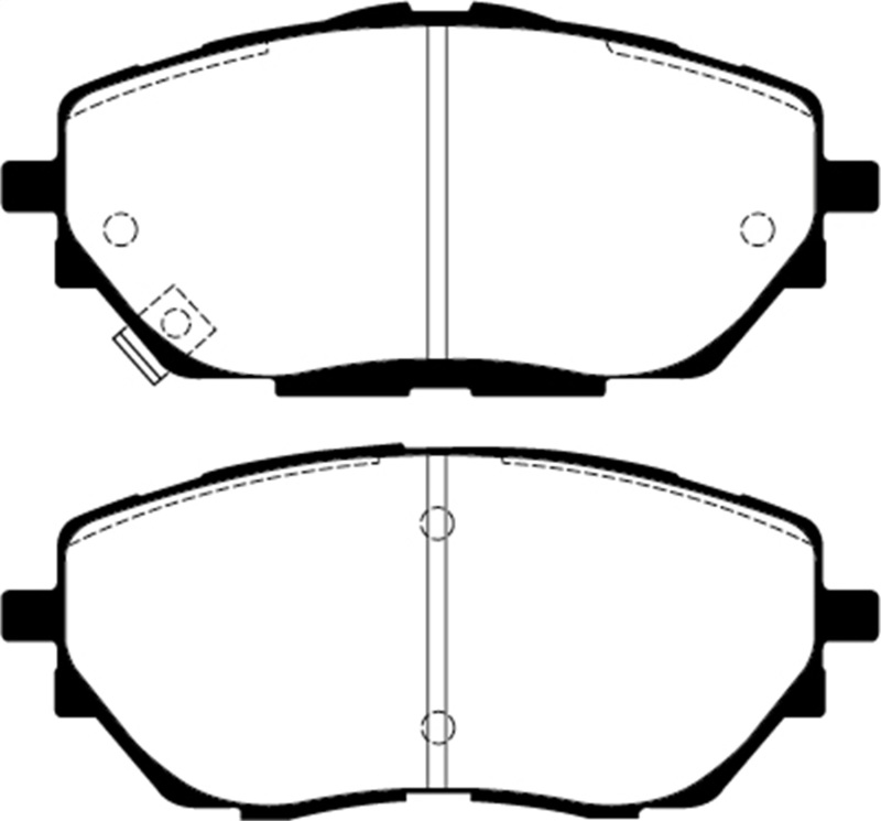 Toyota C-HR Brake Pads - Front - EBC - Yellowstuff - `17-`27