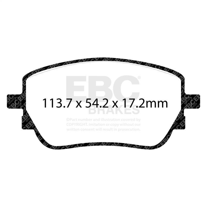 Mercedes-Benz A220 Brake Pads - Rear - EBC - Yellowstuff - `19-`27