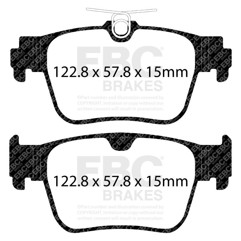 Volkswagen Golf R Brake Pads - Rear - EBC - Yellowstuff - `22-`27