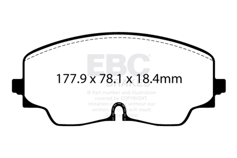 Audi S3 Brake Pads - Front - EBC - Yellowstuff - `22-`27
