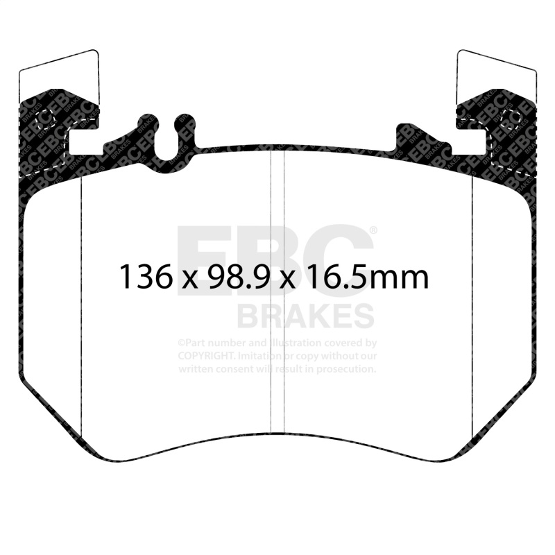 Mercedes-Benz S580 Maybach Brake Pads - Front - EBC - Yellowstuff - `21-`27