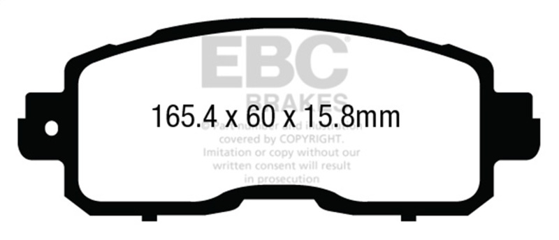 Nissan Altima Brake Pads - Front - EBC - Yellowstuff - `13-`27