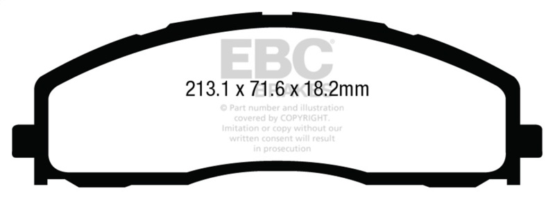 Ford F250 Brake Pads - Front - EBC - Yellowstuff - `13-`27