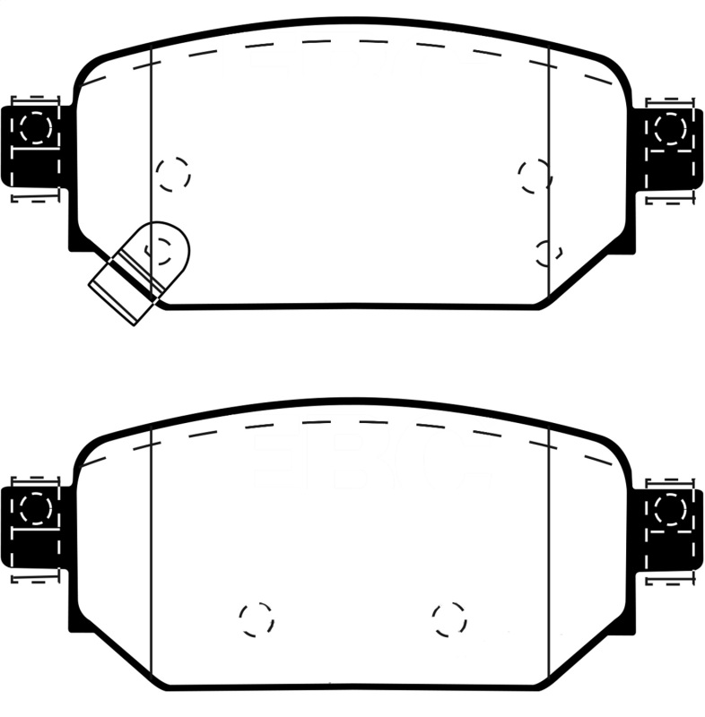 Mazda 3 Brake Pads - Rear - EBC - Yellowstuff - `17-`27