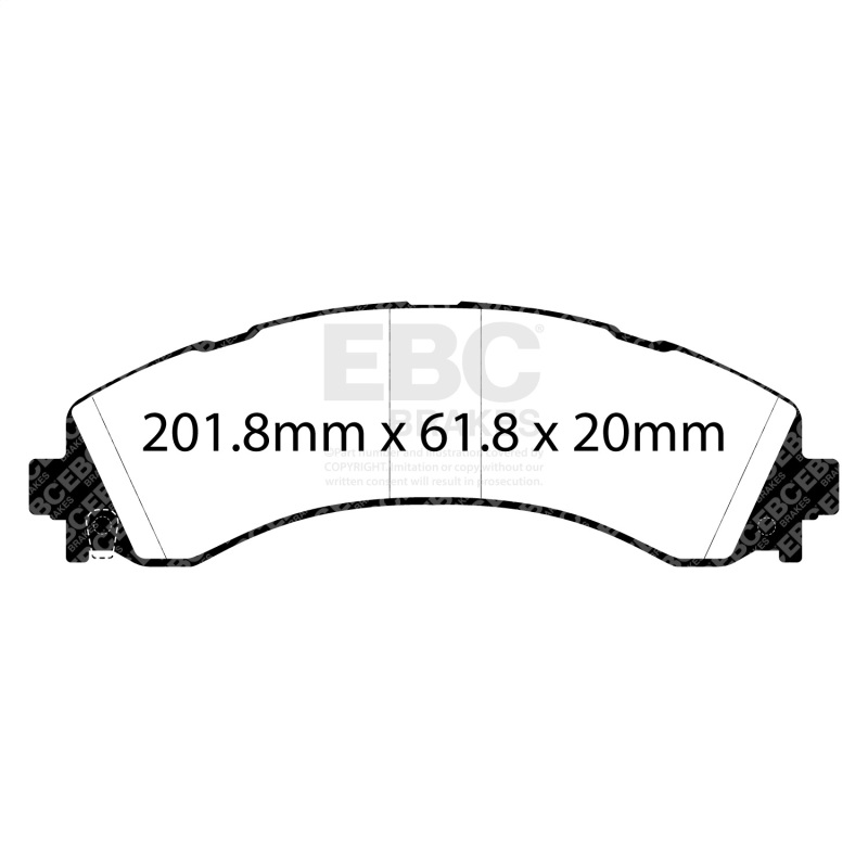 Ram 3500 HD Brake Pads - Rear - EBC - Yellowstuff - `20-`27