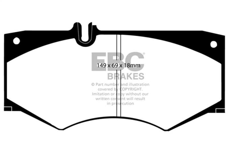 Mercedes-Benz G500 Brake Pads - Front - EBC - Yellowstuff - `02-`08