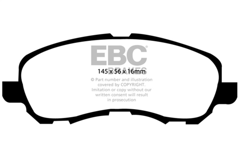 Chrysler 200 Brake Pads - Front - EBC - Bluestuff - `11-`14
