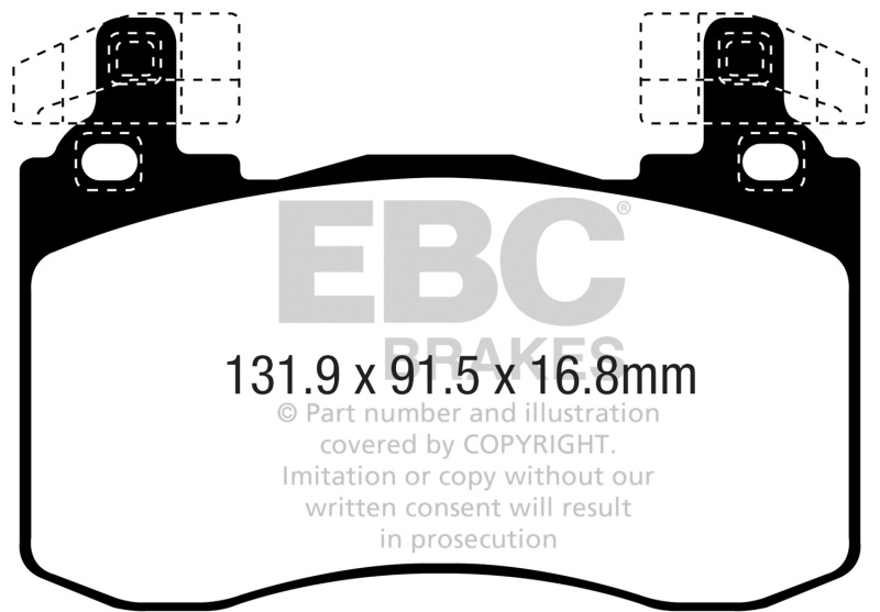 Genesis G70 Brake Pads - Front - EBC - Bluestuff NDX - `19-`27