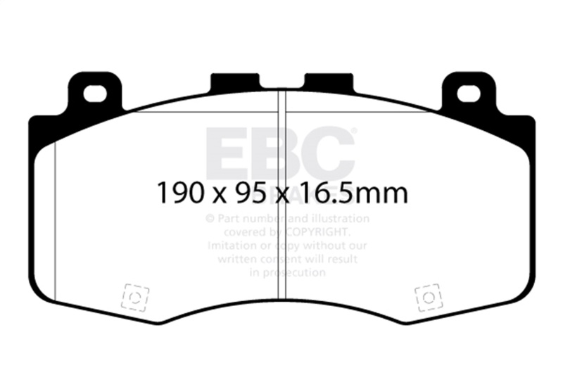 Jeep Grand Cherokee Trackhawk Brake Pads - Front - EBC - Bluestuff NDX - `18-`27