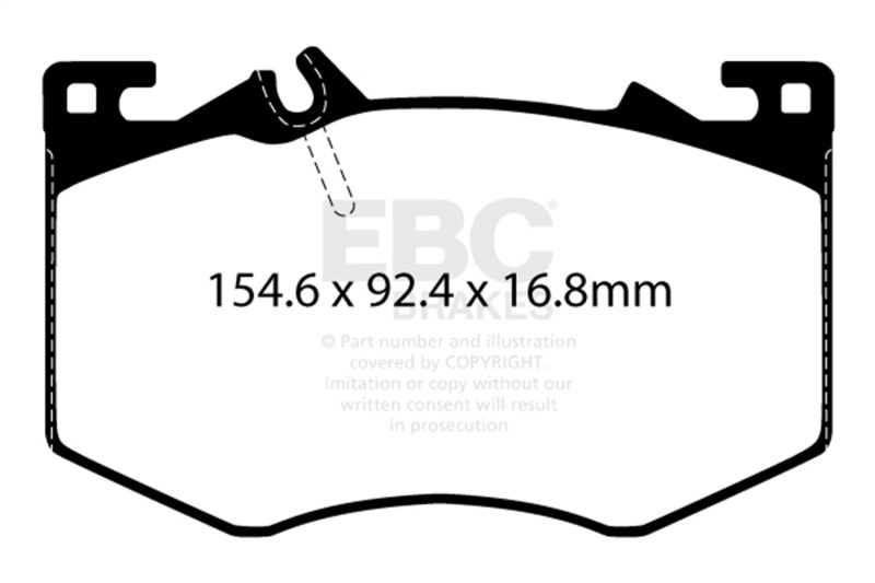 Mercedes-Benz A35 AMG Brake Pads - Front - EBC - Bluestuff NDX - `20-`27