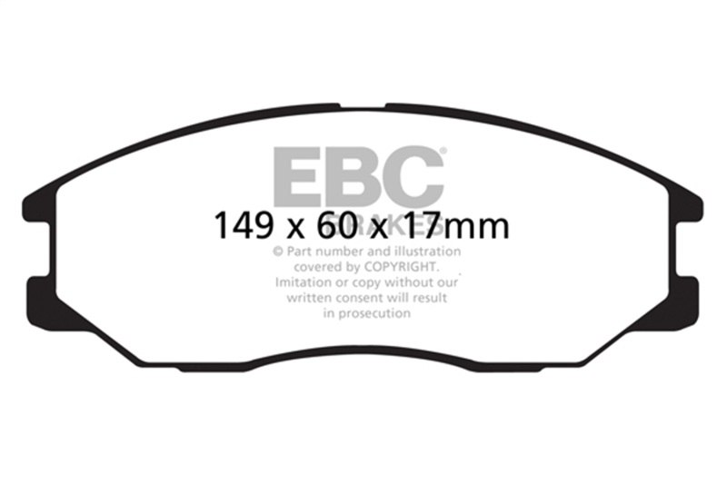 Kia Sorento Brake Pads - Front - EBC - 6000 Series Greenstuff - `08-`10