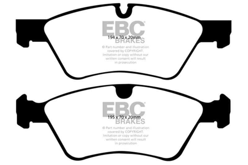 Mercedes-Benz G55 AMG Brake Pads - Front - EBC - Greenstuff 6000 Series - `05-`06